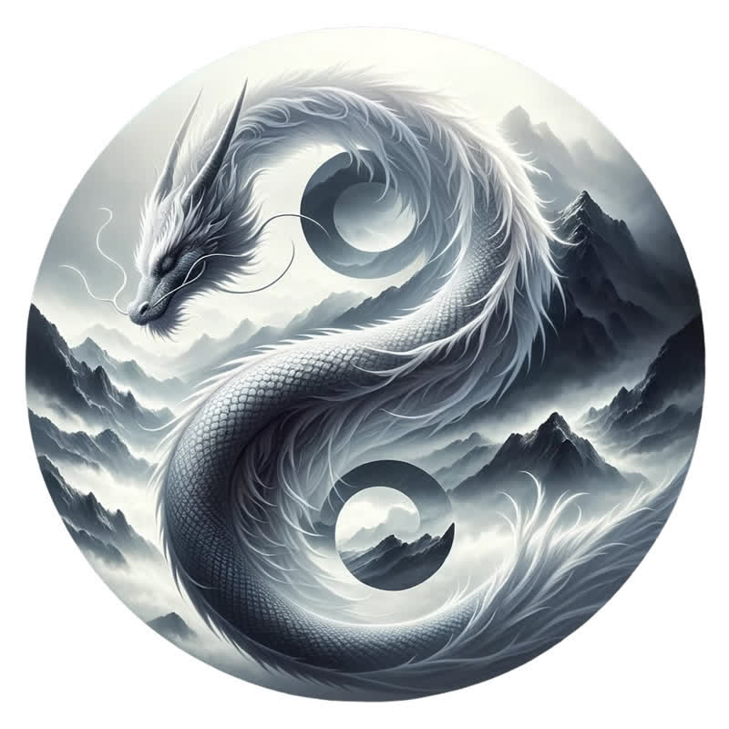 Rubbyoo Wind and Mountain Serpent Yin and Yang -2 Wooden Jigsaw Puzzle