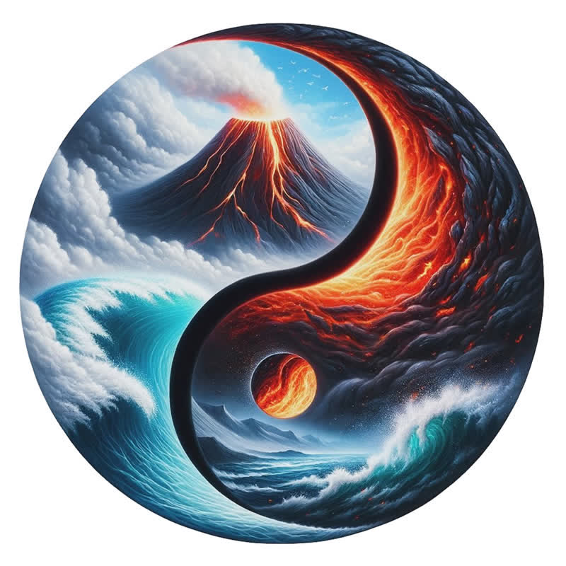 Rubbyoo Nature Yin and Yang -1 Wooden Jigsaw Puzzle