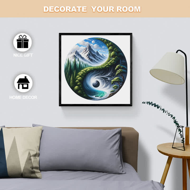 Rubbyoo Nature Yin and Yang -2 Wooden Jigsaw Puzzle