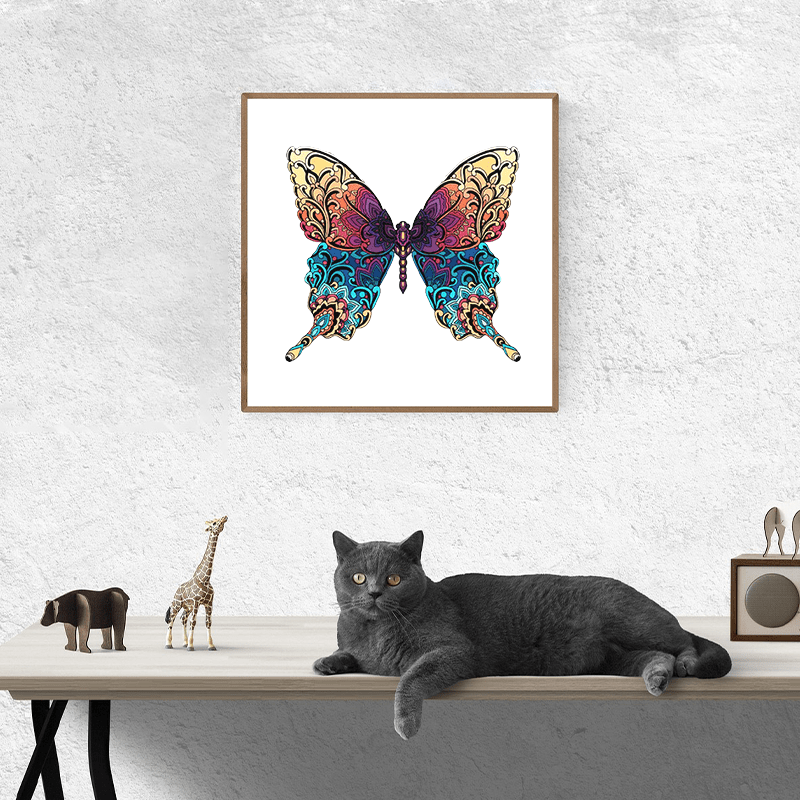 Rubbyoo Colorful Butterfly  - Wooden Jigsaw Puzzle