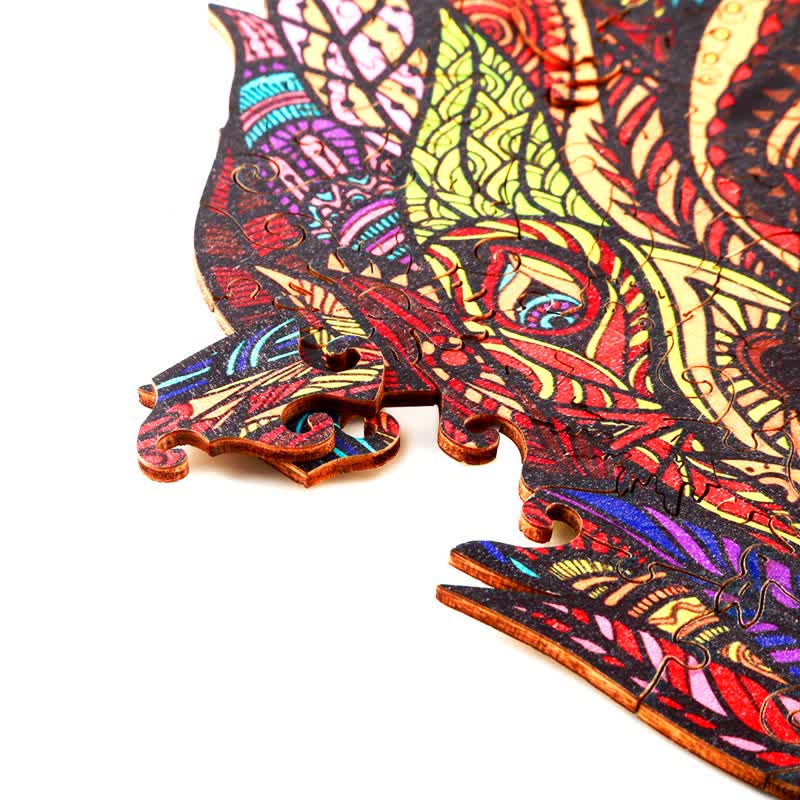 Rubbyoo Red Lion - Wooden Jigsaw Puzzle