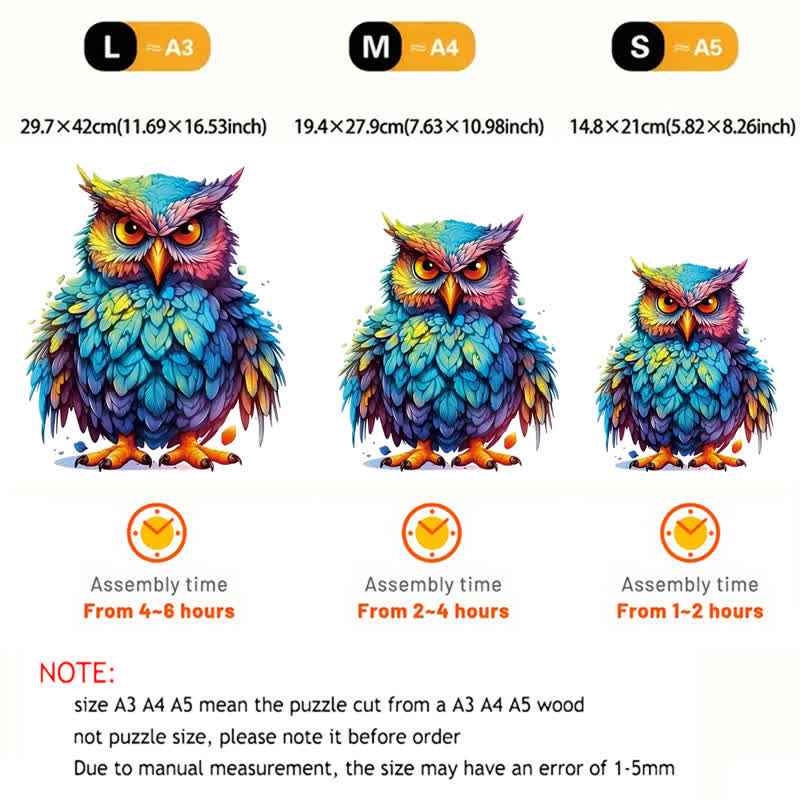 Rubbyoo With Colorful Feathers - Wooden Jigsaw Puzzle