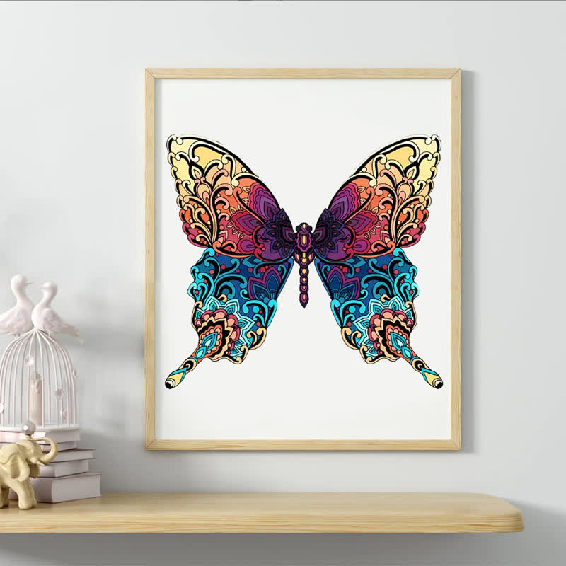 Rubbyoo Colorful Butterfly  - Wooden Jigsaw Puzzle