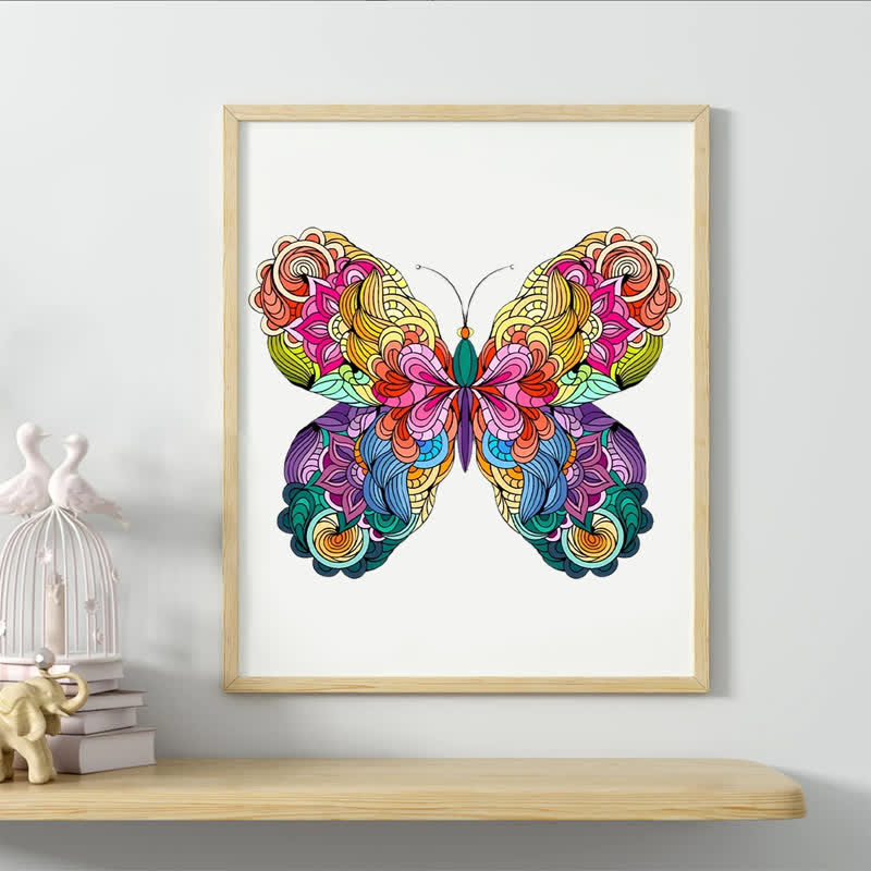 Rubbyoo Butterfly Colorful Edition - Wooden Jigsaw Puzzle