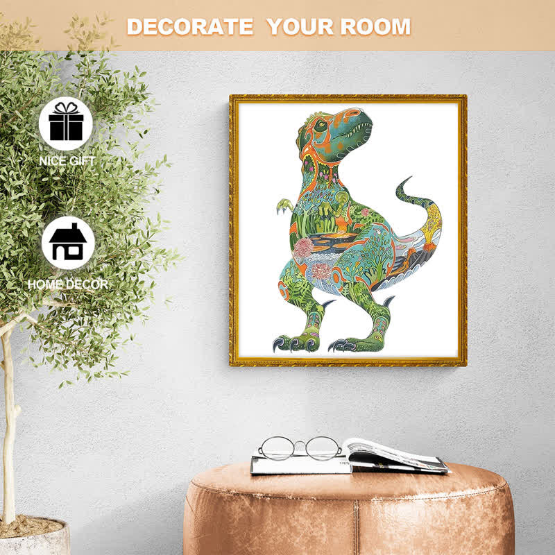 Rubbyoo Daniel Mackie Tyrannosaurus Rex - Wooden Jigsaw Puzzle