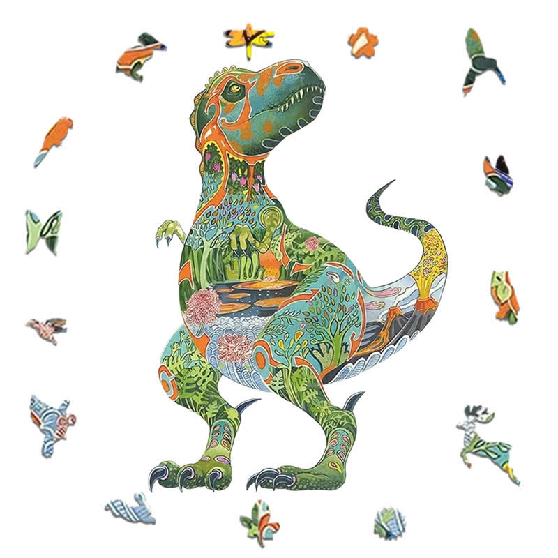 Rubbyoo Daniel Mackie Tyrannosaurus Rex - Wooden Jigsaw Puzzle