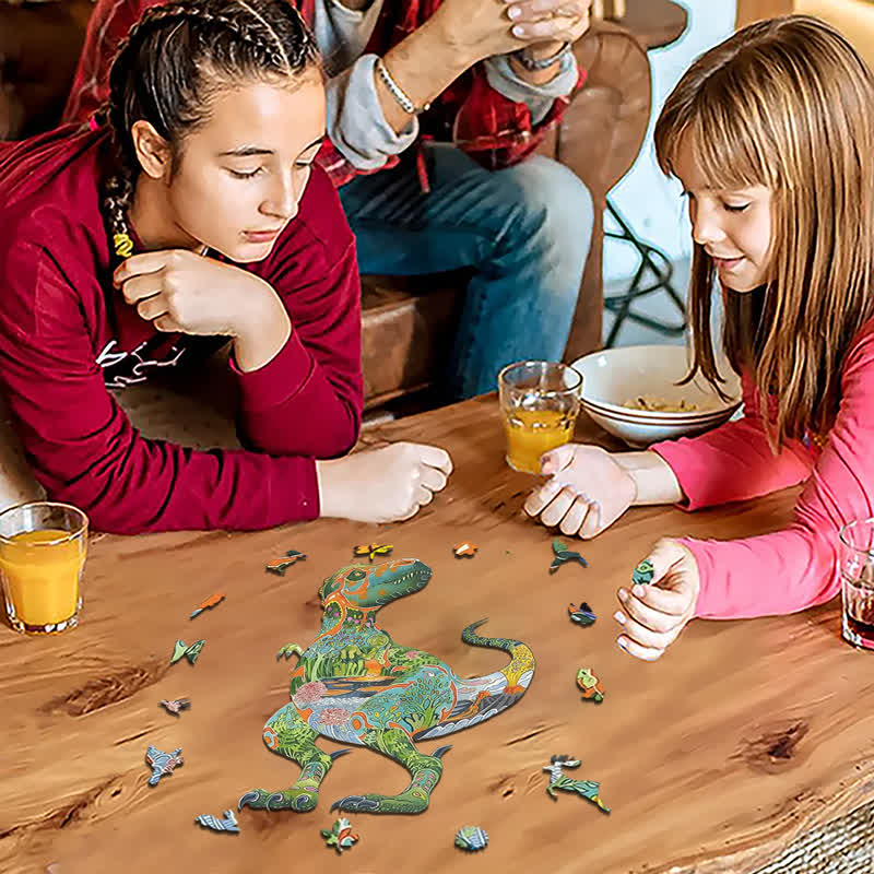 Rubbyoo Daniel Mackie Tyrannosaurus Rex - Wooden Jigsaw Puzzle