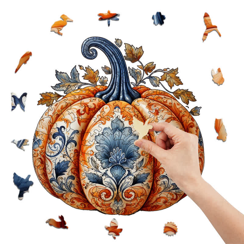 Rubbyoo Pumpkin 1 - Wooden Jigsaw Puzzle