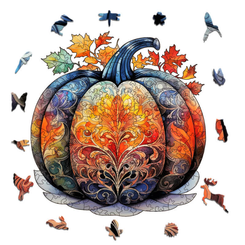 Rubbyoo Pumpkin 2 - Wooden Jigsaw Puzzle