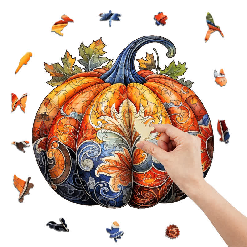 Rubbyoo Pumpkin 3 - Wooden Jigsaw Puzzle
