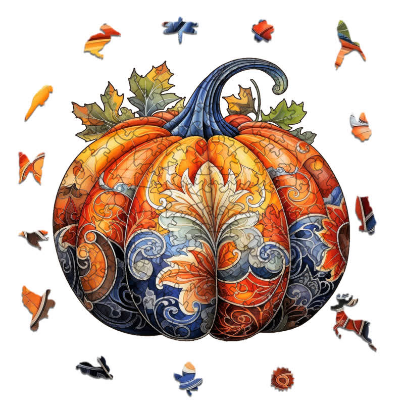 Rubbyoo Pumpkin 3 - Wooden Jigsaw Puzzle