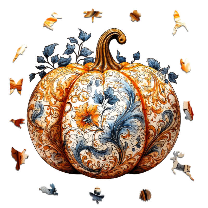 Rubbyoo Pumpkin 4 - Wooden Jigsaw Puzzle