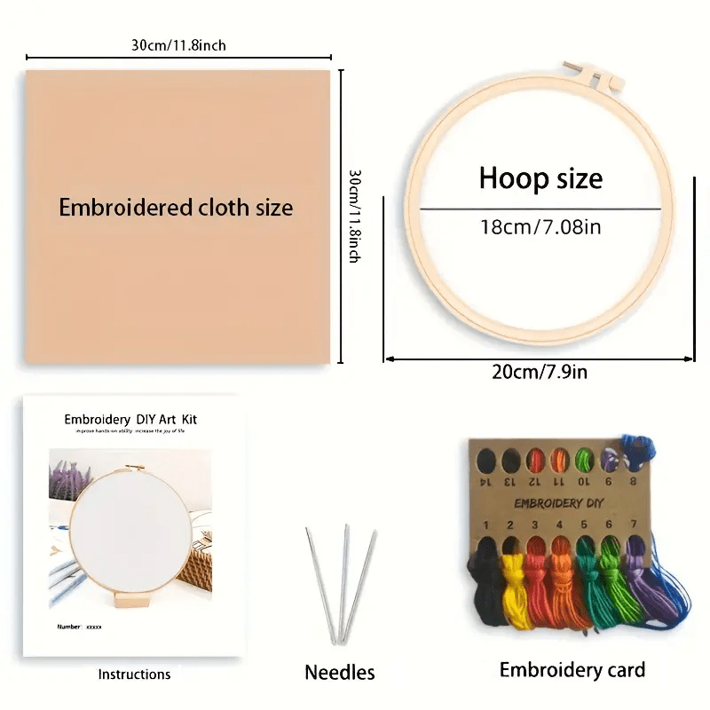 Rubbyoo Embroidery Kit - Bouquet