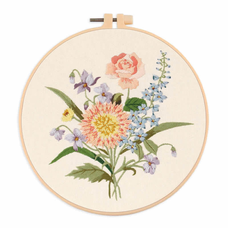 Rubbyoo Embroidery Kit - Bouquet