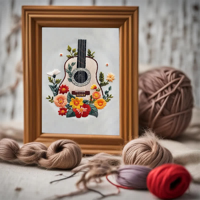 Rubbyoo Embroidery Kit - Guitar - image 6