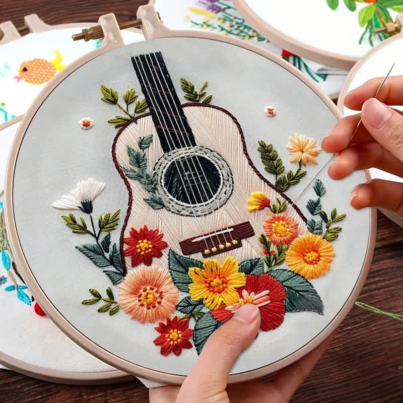 Rubbyoo Embroidery Kit - Guitar - image 4