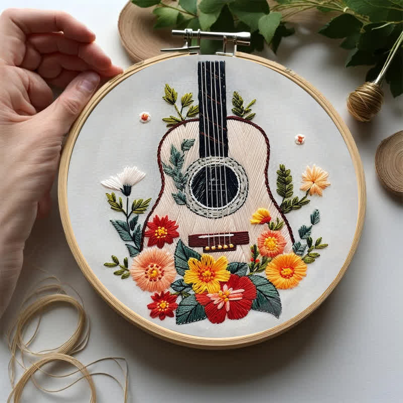 Rubbyoo Embroidery Kit - Guitar - image 2