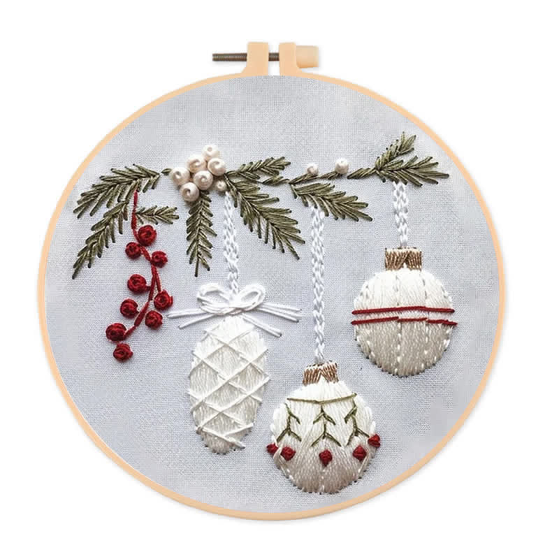 Rubbyoo Embroidery Kit - Merry Christmas Handmade DIY Kits - 20*20cm - image 1