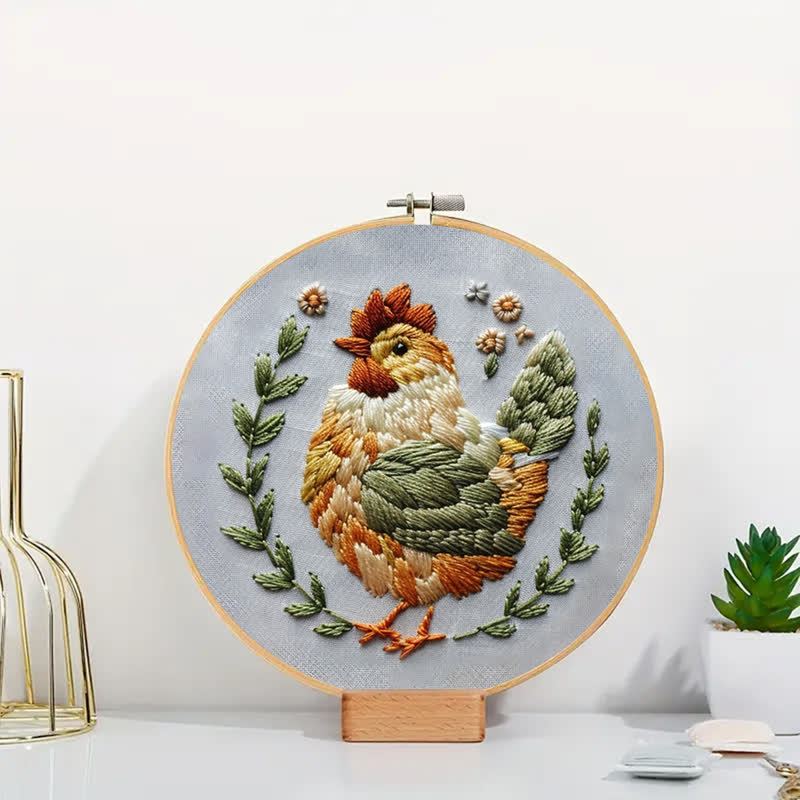 Rubbyoo Embroidery Kit - Floral Chicken - image 7