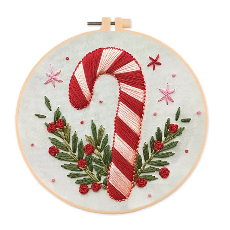 Rubbyoo Embroidery Kit - Candy Cane - 20*20cm - image 1