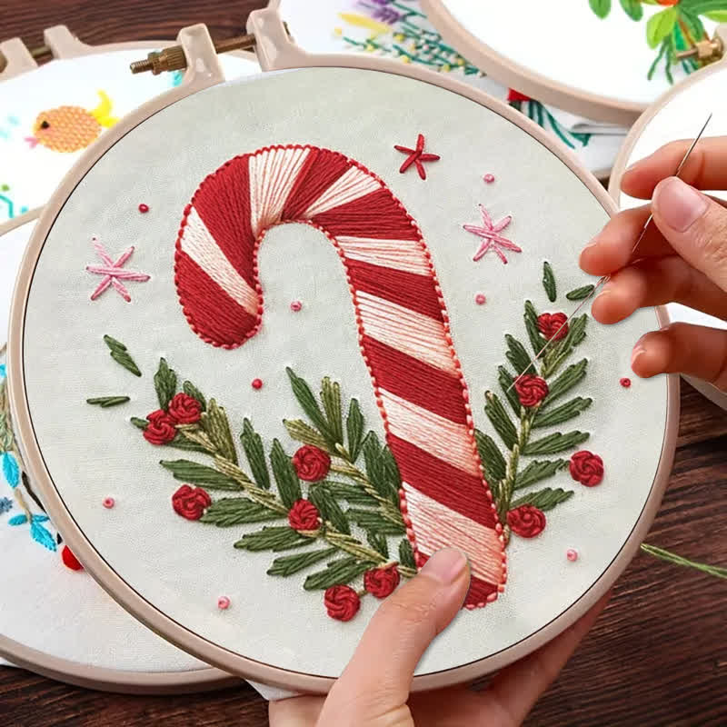 Rubbyoo Embroidery Kit - Candy Cane - image 2