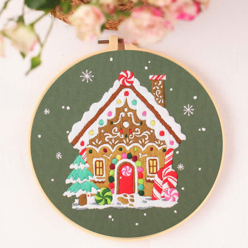 Rubbyoo Embroidery Kit - Nordic Gingerbread House - image 8