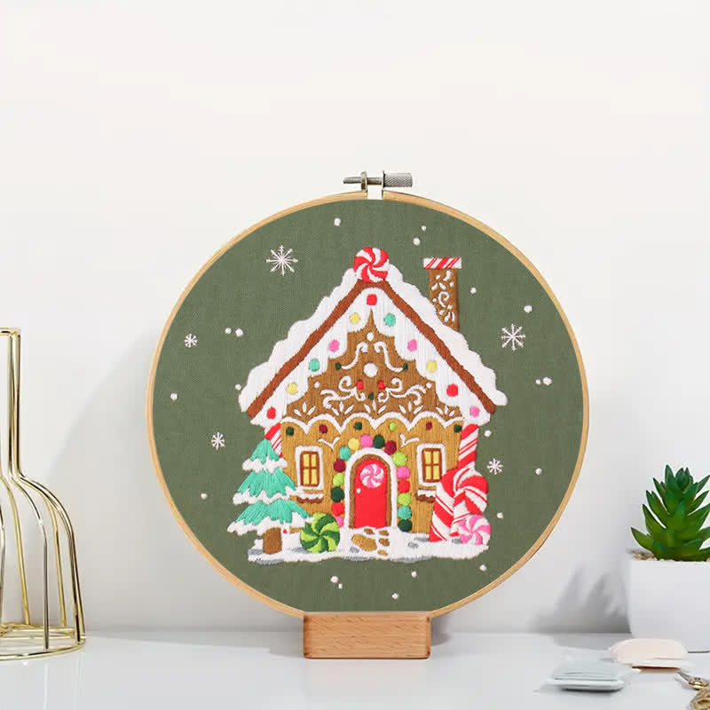 Rubbyoo Embroidery Kit - Nordic Gingerbread House - image 4