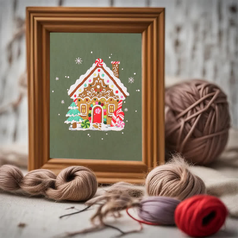 Rubbyoo Embroidery Kit - Nordic Gingerbread House - image 7