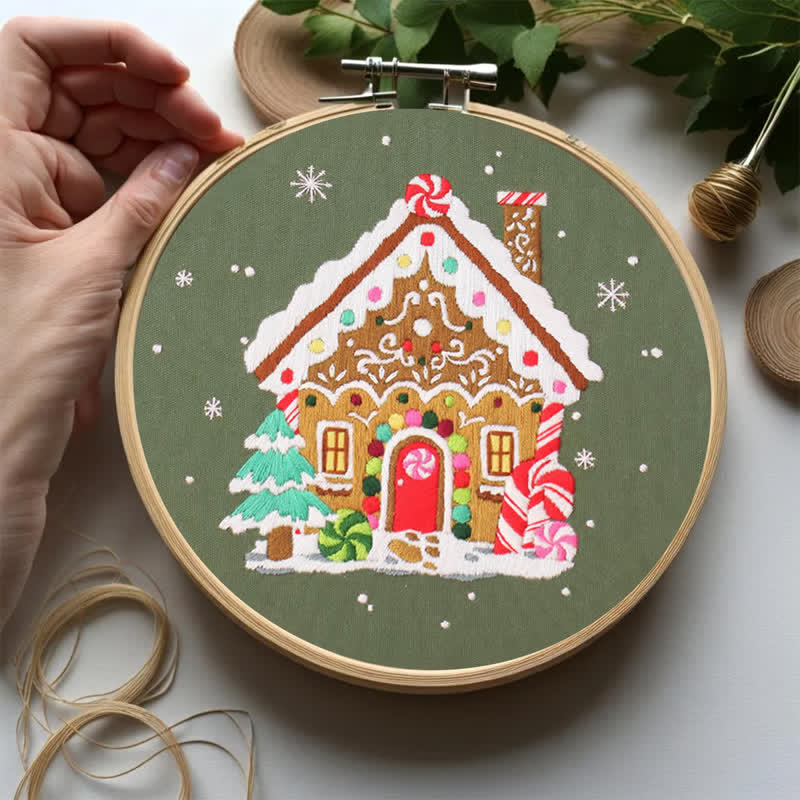Rubbyoo Embroidery Kit - Nordic Gingerbread House - image 5
