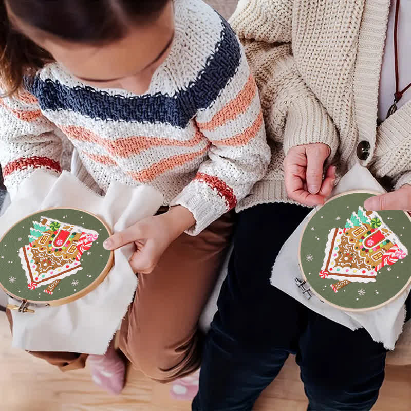 Rubbyoo Embroidery Kit - Nordic Gingerbread House - image 6