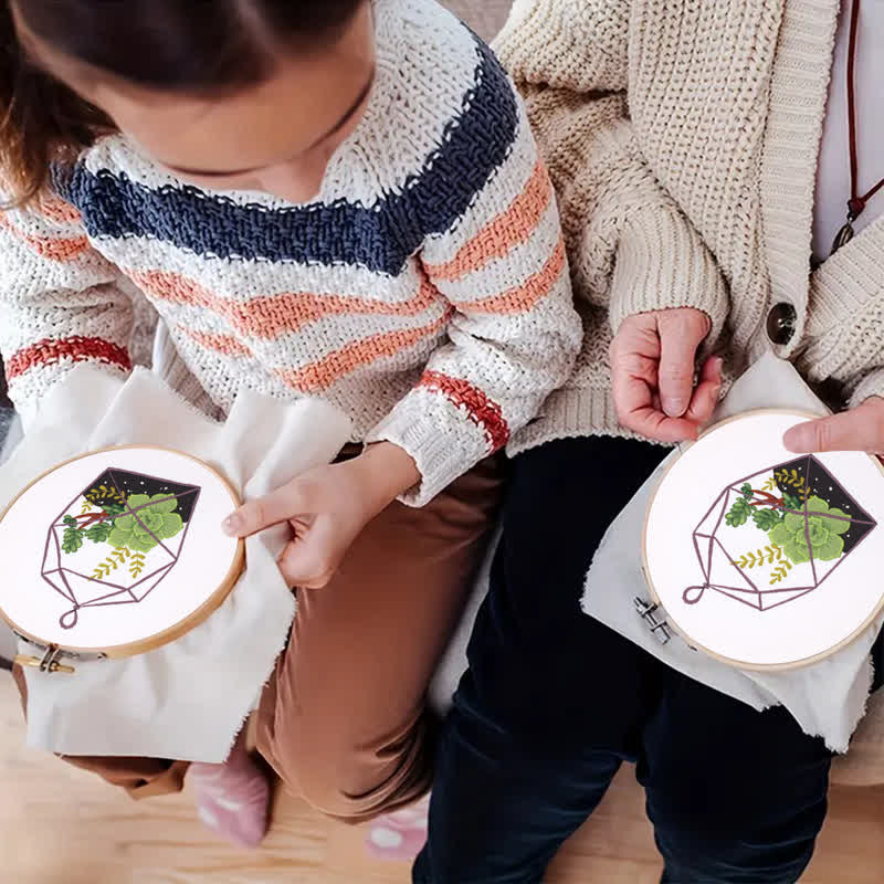 Rubbyoo Embroidery Kit - Florarium Plants - image 9