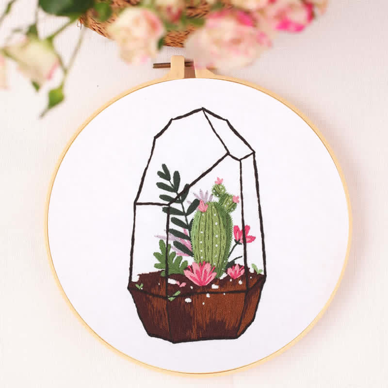 Rubbyoo Embroidery Kit - Succulent Plants - image 3
