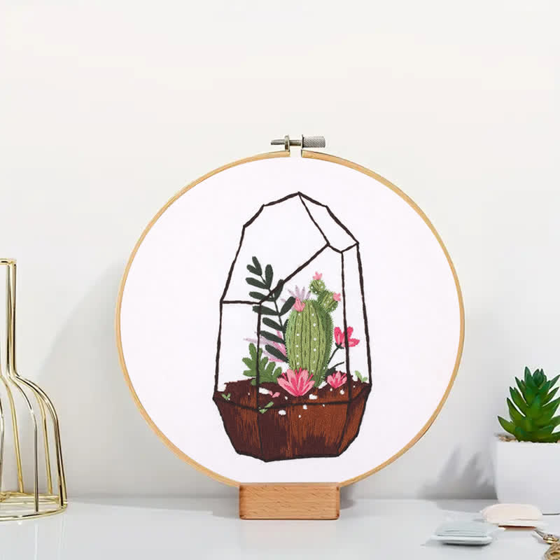 Rubbyoo Embroidery Kit - Succulent Plants - image 2