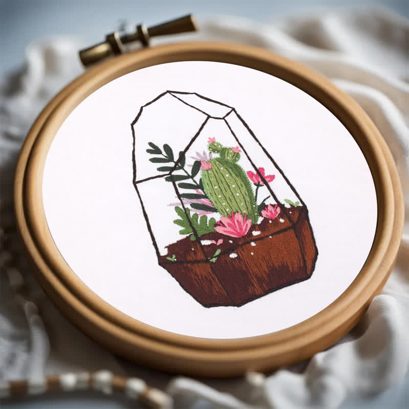 Rubbyoo Embroidery Kit - Succulent Plants - image 7