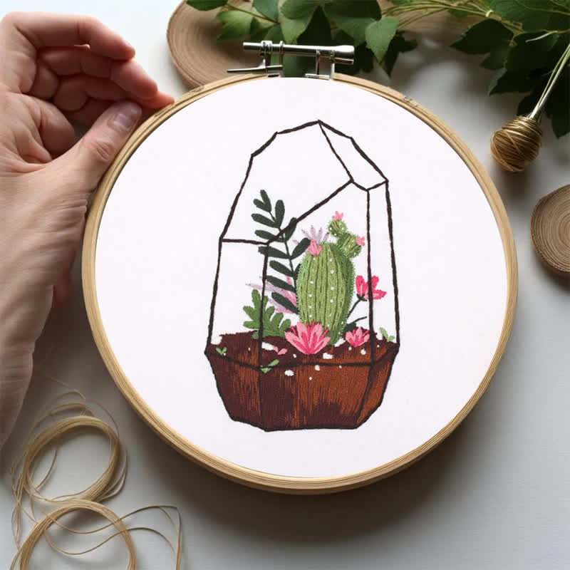 Rubbyoo Embroidery Kit - Succulent Plants - image 6