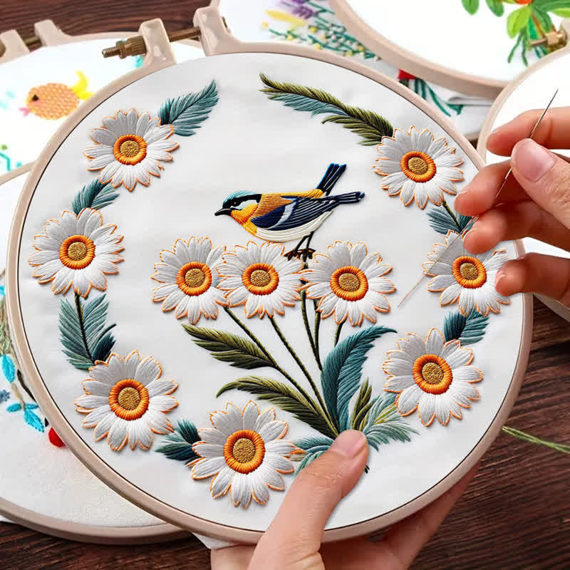 Rubbyoo Embroidery Kit - Garden Bird - image 9
