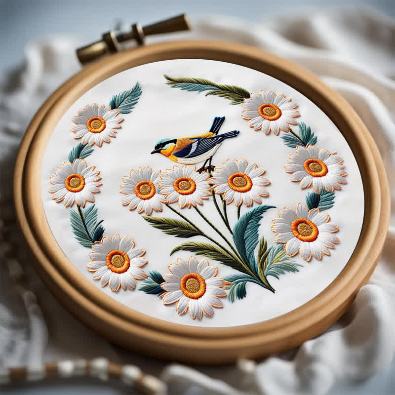 Rubbyoo Embroidery Kit - Garden Bird - image 8