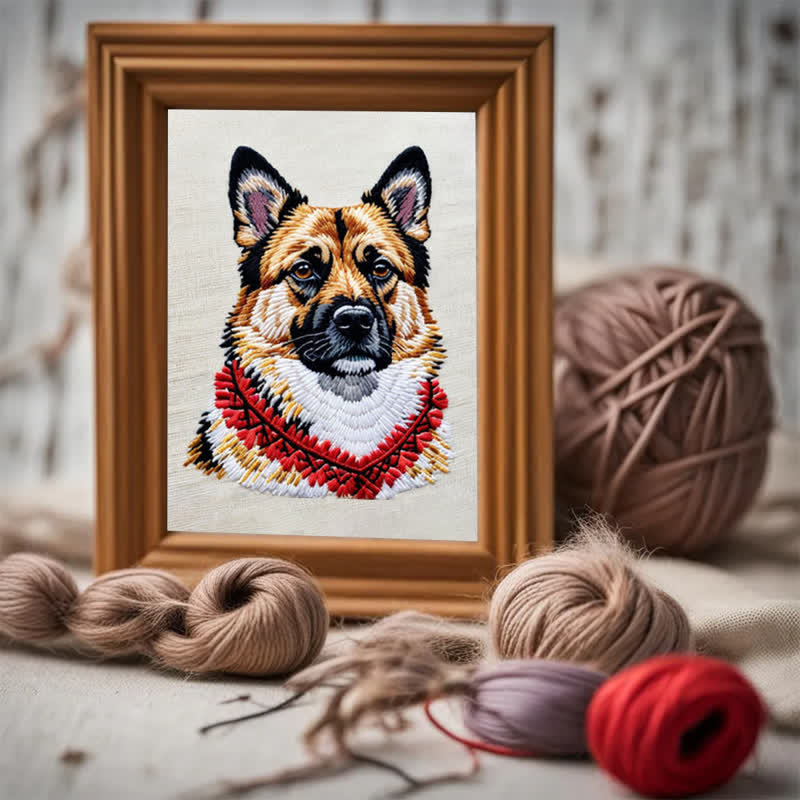 Rubbyoo Embroidery Kit - German Shepherd - image 4