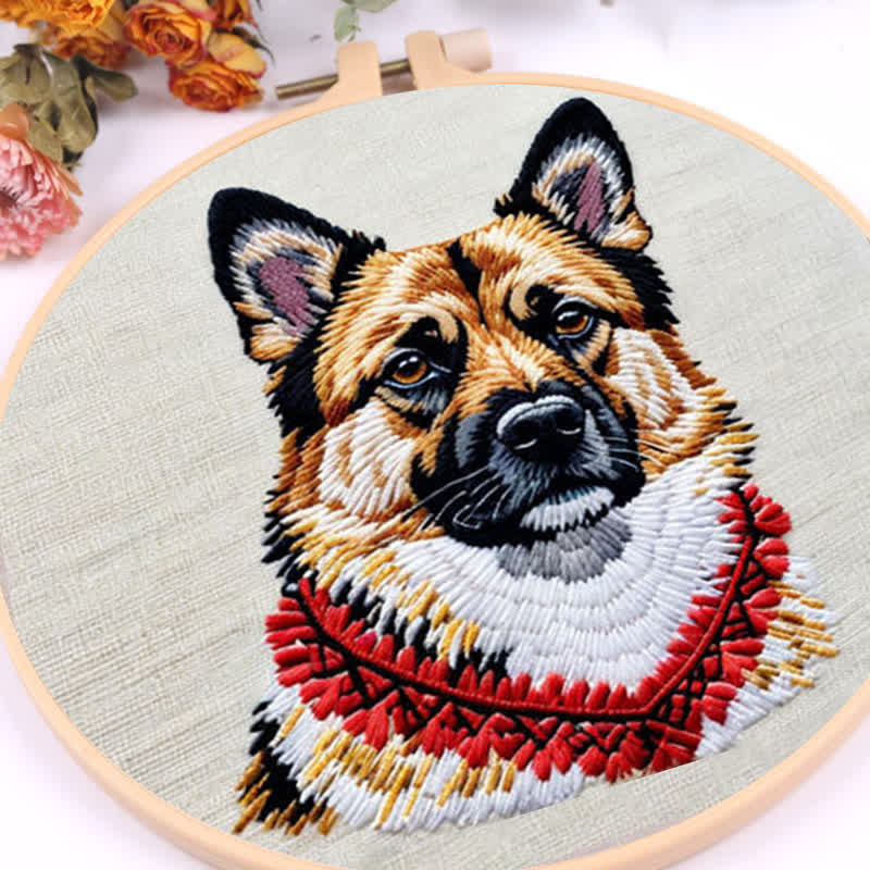 Rubbyoo Embroidery Kit - German Shepherd - image 7