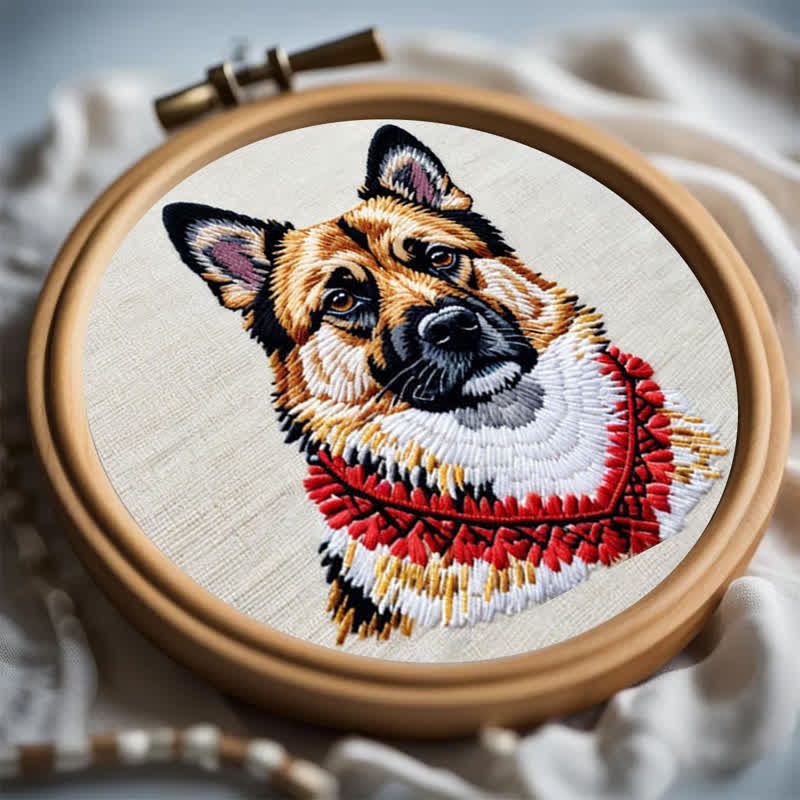 Rubbyoo Embroidery Kit - German Shepherd - image 5