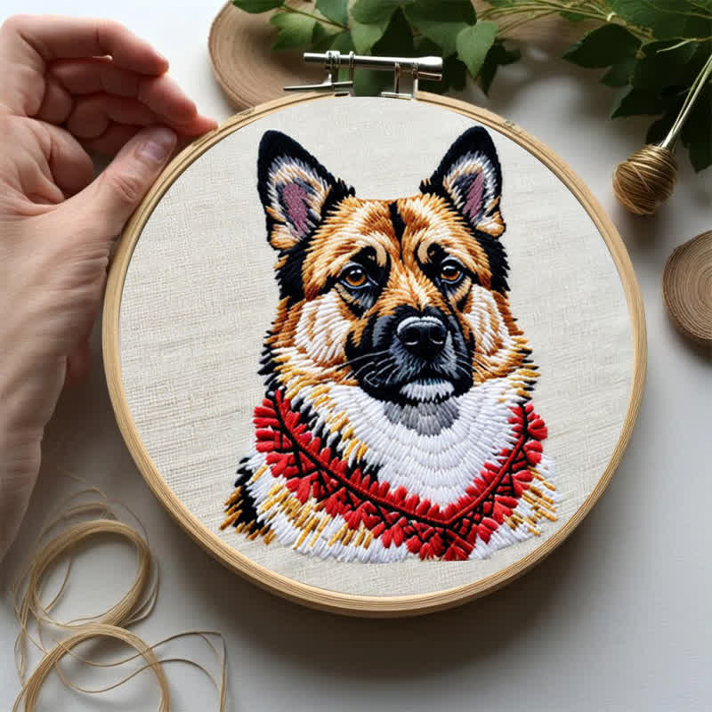 Rubbyoo Embroidery Kit - German Shepherd - image 6