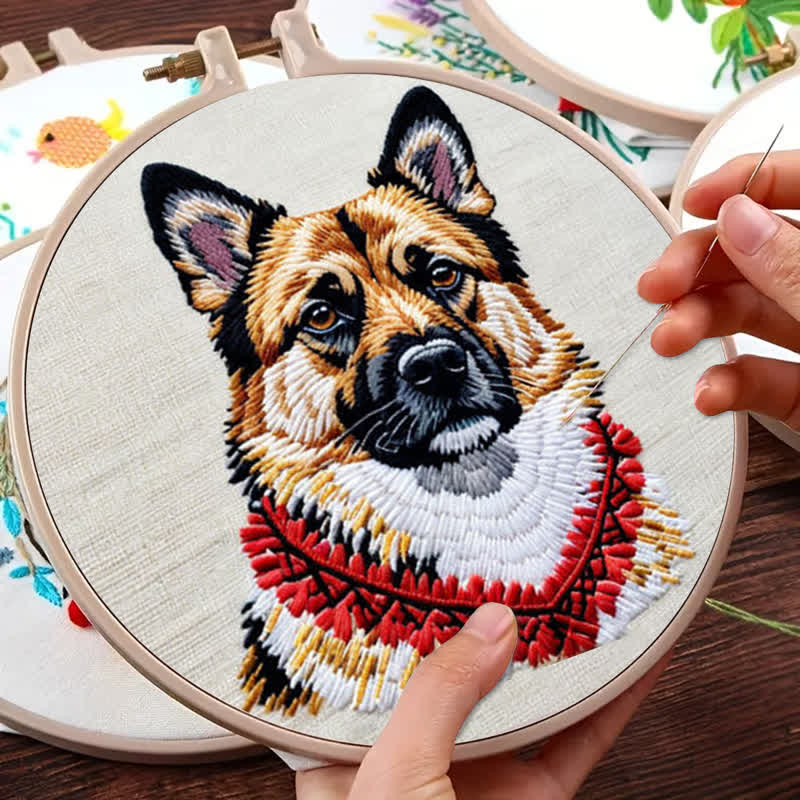 Rubbyoo Embroidery Kit - German Shepherd - image 9