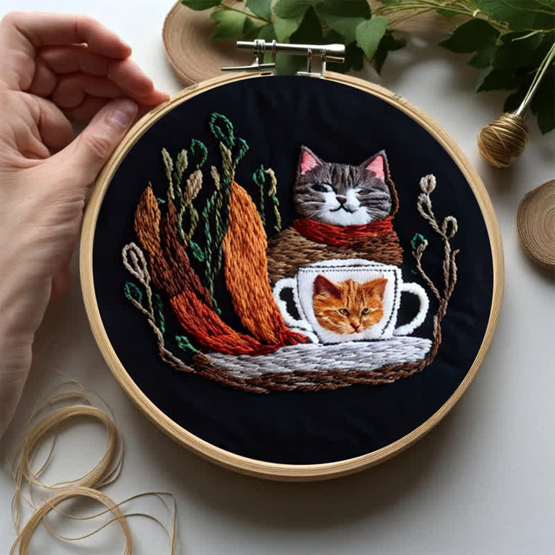 Rubbyoo Embroidery Kit - Cute Cat - image 7