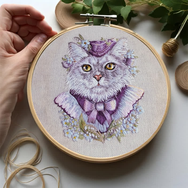 Rubbyoo Embroidery Kit - Elegant Kitten - image 7