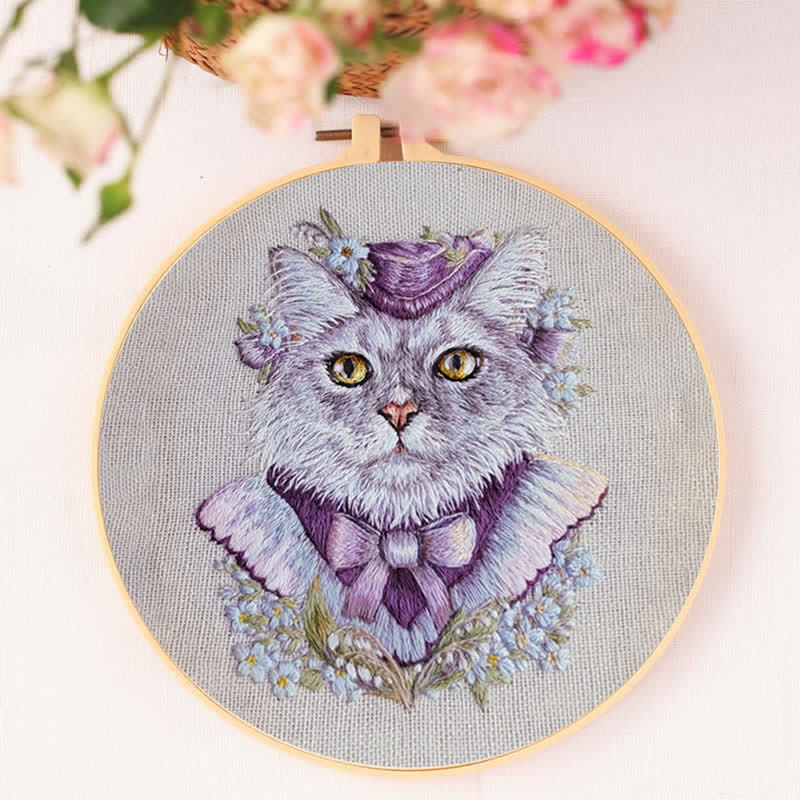 Rubbyoo Embroidery Kit - Elegant Kitten - image 4