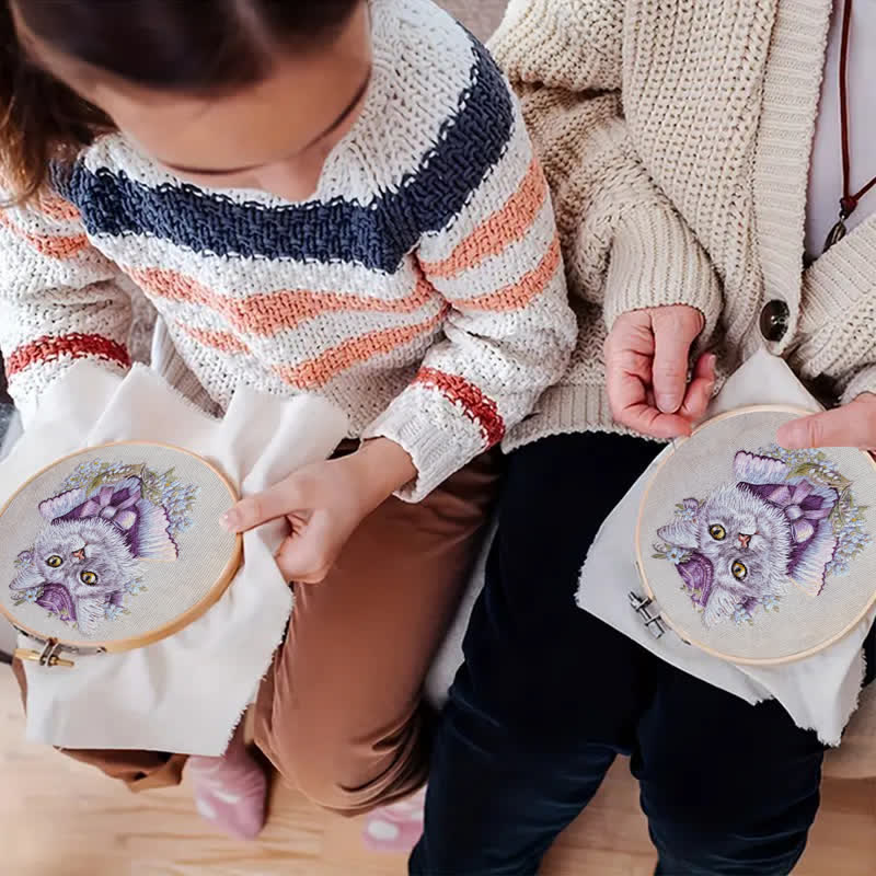 Rubbyoo Embroidery Kit - Elegant Kitten - image 6