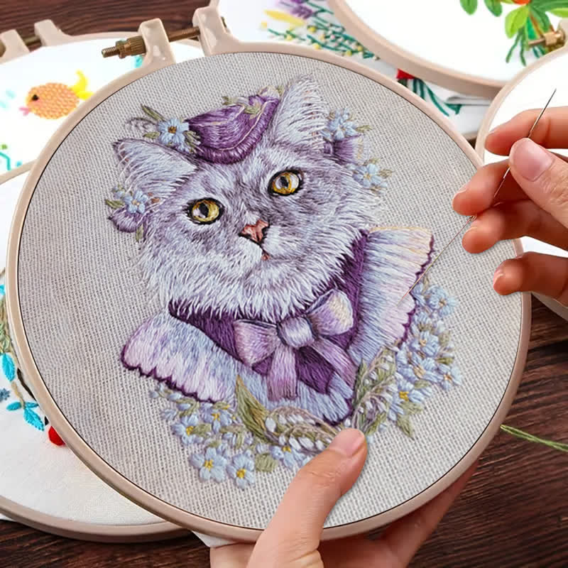 Rubbyoo Embroidery Kit - Elegant Kitten - image 9
