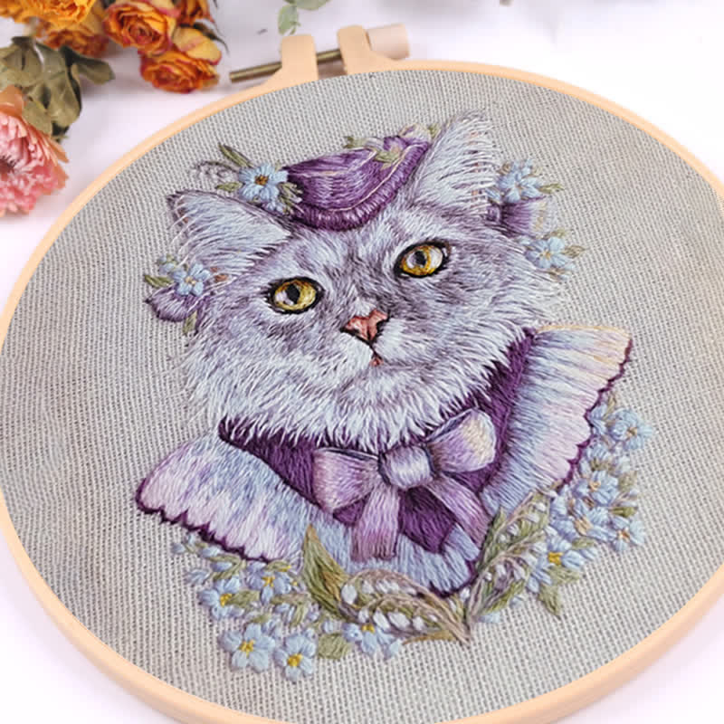 Rubbyoo Embroidery Kit - Elegant Kitten - image 8