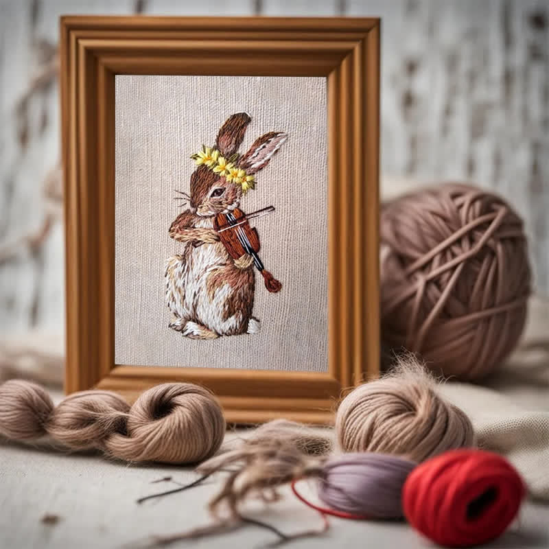 Rubbyoo Embroidery Kit - Rabbit Playing Violin - image 4