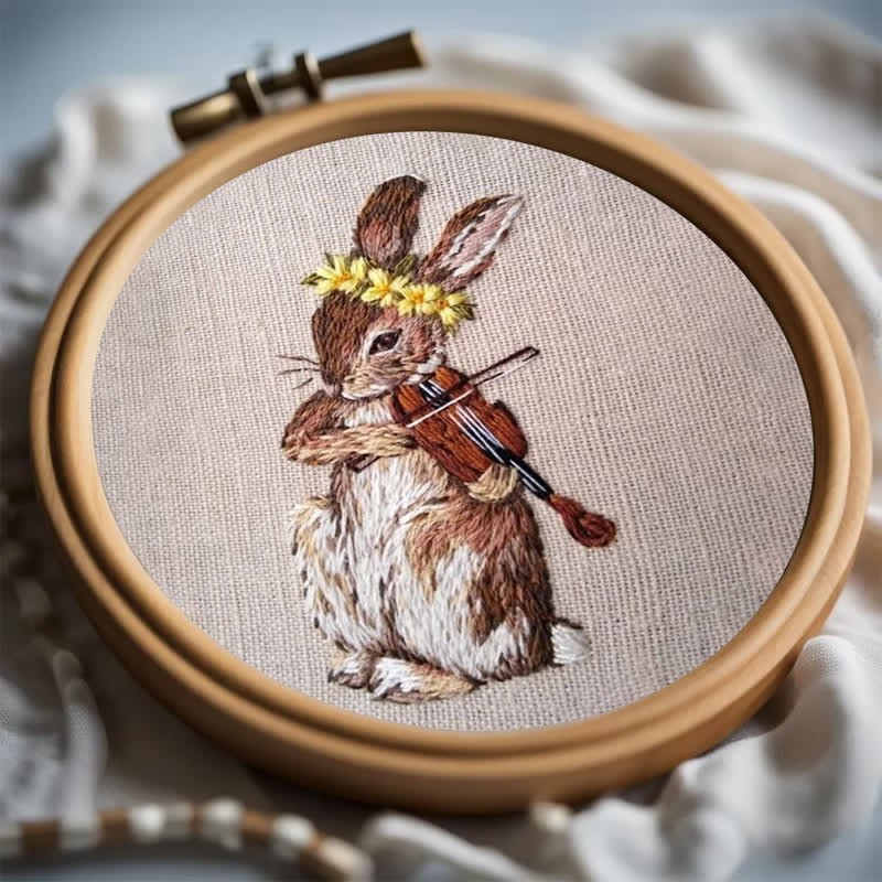 Rubbyoo Embroidery Kit - Rabbit Playing Violin - image 5